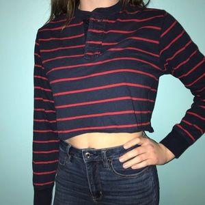 Old Navy striped Crop top